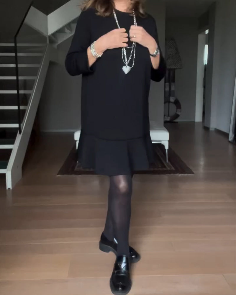 Elegant Slimming Lotus Leaf Fishtail Dress