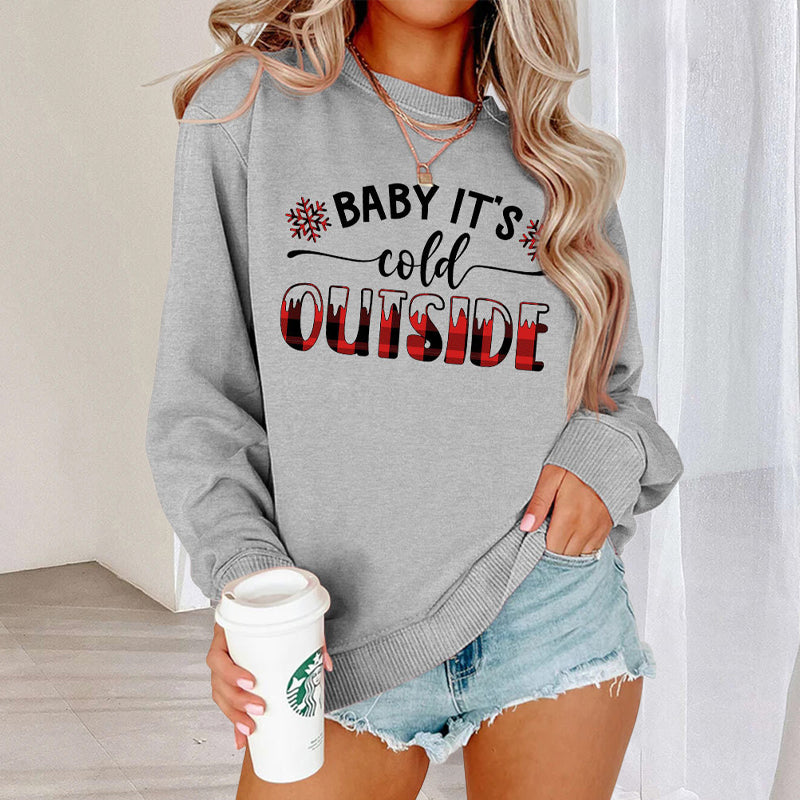 Baby It's Cold Track Sweatshirt