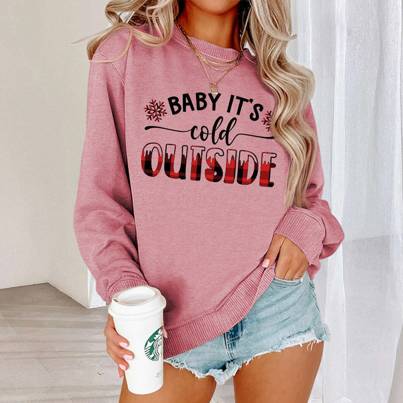 Baby It's Cold Track Sweatshirt