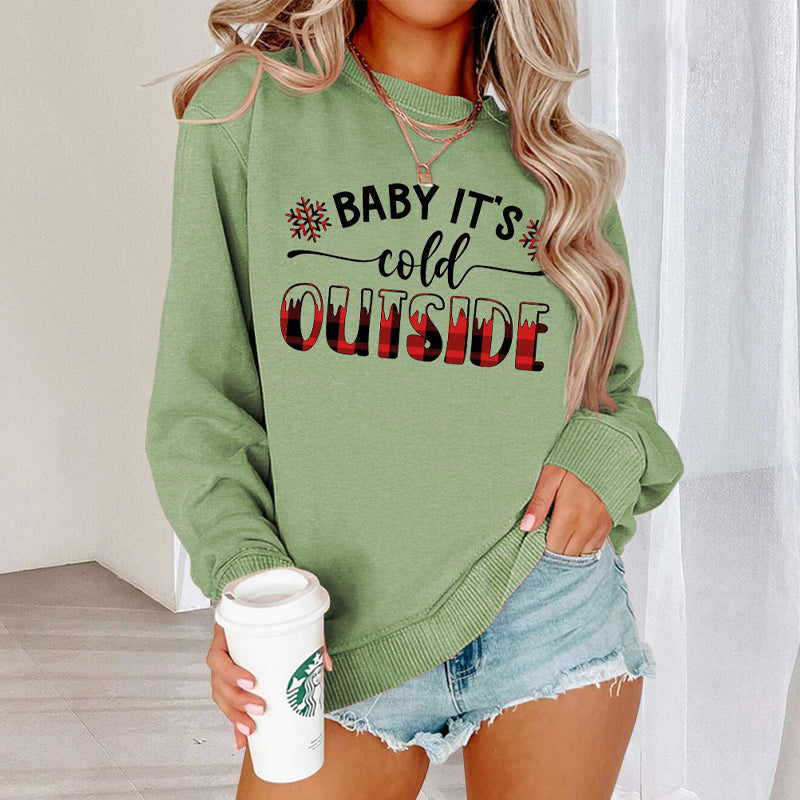 Baby It's Cold Track Sweatshirt