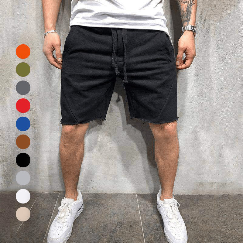 Solid Color Breathable Summer Sports Shorts