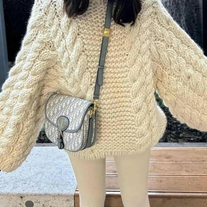 Loose Flared Sleeve Knit Sweater