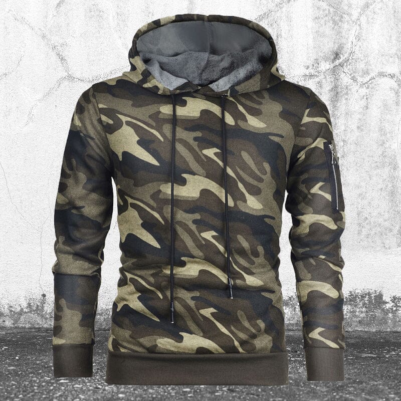 Camouflage Hooded Sweatshirt