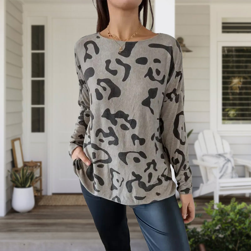 Italian Animal Print Sweater