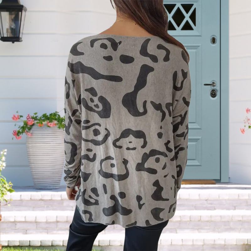 Italian Animal Print Sweater