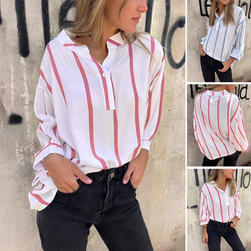 Women's Striped Contrast Top