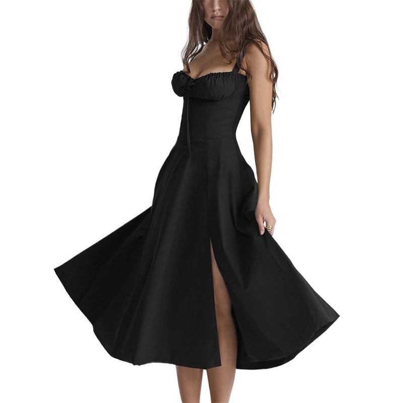 Low-cut Back Strappy Dress