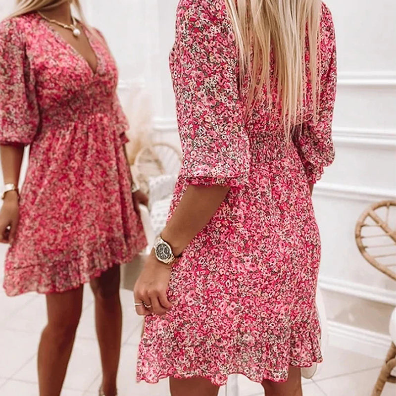 Long Sleeve Floral Dress