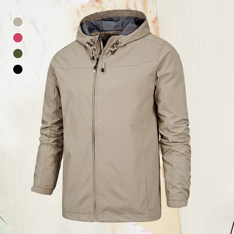 Thin Hooded Solid Color Jacket