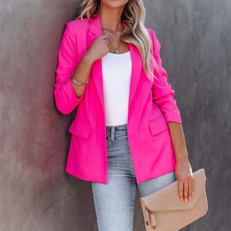 Solid Color Blazer