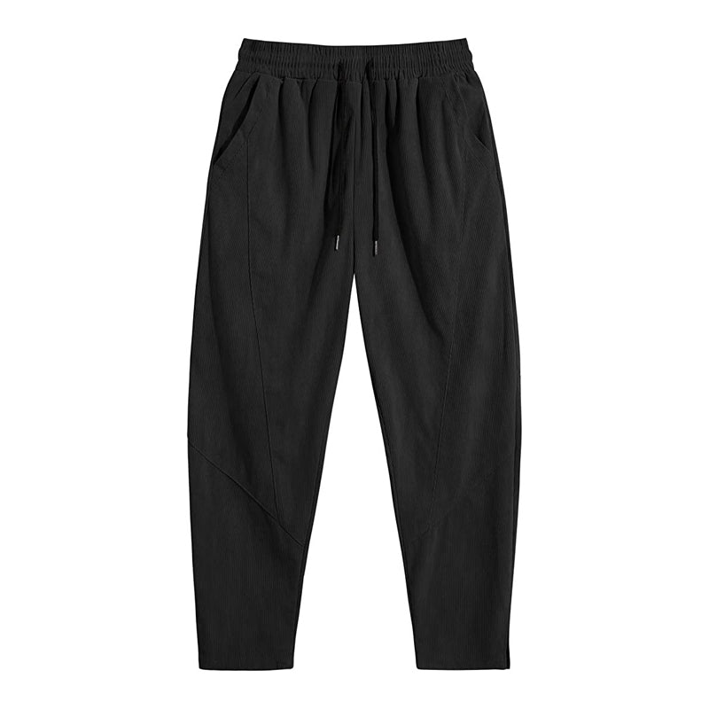 Corduroy Drawstring Harem Pants