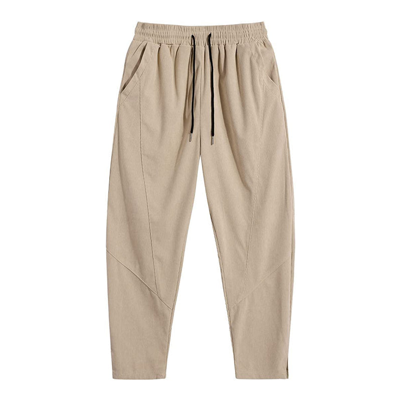 Corduroy Drawstring Harem Pants