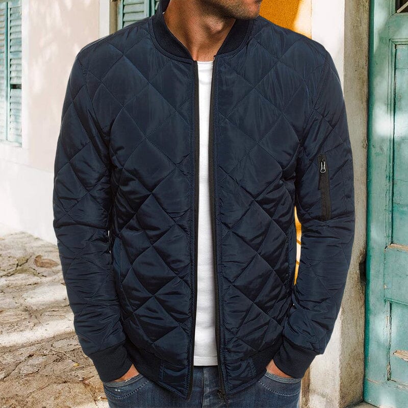 Men's Bomber Quilted Diamond Padded Jacket