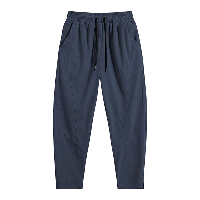 Corduroy Drawstring Harem Pants